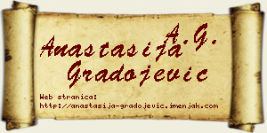 Anastasija Gradojević vizit kartica